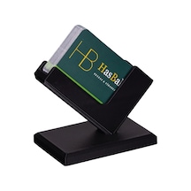 3d Baskı Kartvizit Standı Masaüstü Şık Ofis Organizer Kartlık Kart Tutucu Aparat Siyah