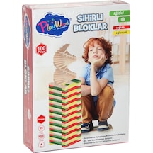 Ony-358ahşap 100 Parça Sihirli Bloklar.