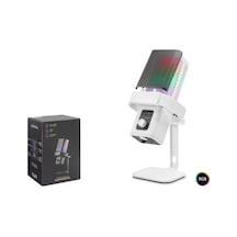 Hadron M6w Gaming Rgb Masaüstü Mikrofon Type-c 192khz 24bit - Beyaz