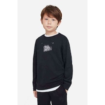 Tshirthane Trivium Baskılı Unisex Çocuk Siyah Sweatshirt Siyah