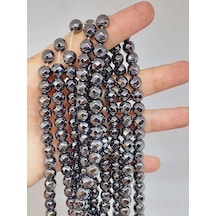Hematit Taşı Faset Kesim Dizi 8mm 55698 Çok REnkli