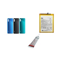 Redmi 9a Arka Batarya Kapağı ,batarya Ve B7000 Yap Mavi