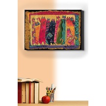 Webstyle Sayılarla Boyama Seti Kasnaklı Soyut Kediler 40 X 50 Cm