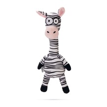 Beeztees Köpek Oyuncağı, Sesli, Zebra, Peluş, Siyah/beyaz, 33x10x9cm