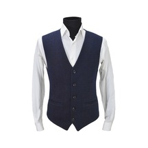 Mentor Regalo Erkek Yelek V Yaka Lacivert Kabartma Desen 50454