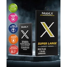 Mobilx Apple Uyumlu iPhone  7 Plus Batarya Pil Süper Yüksek Kapasiteli Güçlendirilmiş 3560 Mah
