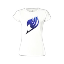 Fairy Tail - Logo Beyaz Kadın Tshirt 001