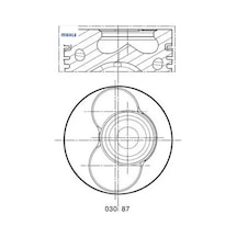 030pı00087102 Motor Piston Segman 0.50 Vw T5 Axb-axc 3.4 Silindir 80.01 030 Pı 00087102 Mahle 38107065