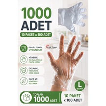 Şeffaf Eldiven 1000 Adet Hışır Poşet Eldiven Kullan At Tek Kullanımlık Eldiven