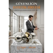 Topuzlu Kilit Amerikan Kapı Kilit Buton Set 426576 Renkli