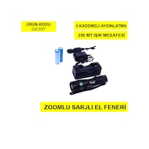 500 Lümen Şarjlı Zoomlu Acil Durum Feneri