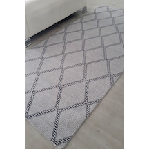 Lüle Halı Kaymaz Taban Yıkanabilir Yolluk Halı Lbny1008gri