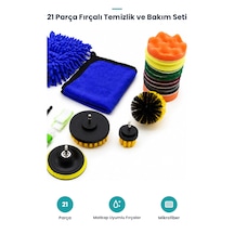 21 Parça Fırçalı Temizlik Seti - Matkap Uyumlu Fırça Uçları