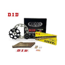 Zincir Dişli Seti Ducatı Monster R / S 1200 Cc 2014-2020 / Ducatı / Monster R / S / 1200cc / Zincir: Dıd-525vx3 Gold -108 / Ön-arka Dişli: Jt 15t-41t / 2014-2015-2016-2017-2018-2019-2020 1.Resim