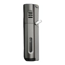 Premiumquality Gunmetal 3 Torch Pürmüz Metal Puro Çakmağı