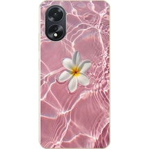 Oppo A38 Uyumlu Dalgalı Papatya Baskılı Silikon Kılıf Renkli