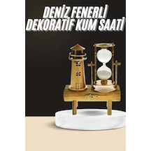 Muratech Dekoratif Kum Saati Deniz Feneri Retro Masa Hediyeli Eşya Kendiniz İçin