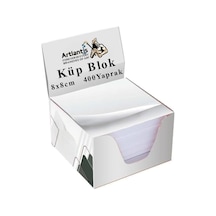 Masaüstü Küp Blok Not Kağıdı 1 Paket 8x8 Cm Beyaz Küp Not Kağıdı Kare Kağıt Beyaz Boş Kağıt 400