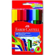 Faber Castell Keçeli Kalem 10 Renk Eğlenceli Keçeli Kalem 10'Lu