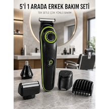 5'i 1 Arada Erkek Bakım Seti Çok Başlıklı Sakal Vücut Burun Kulak Tıraş Makinesi Diğer