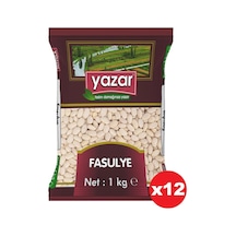 Yazar Bakliyat Çumra Kuru Fasulye 12 x 1 KG