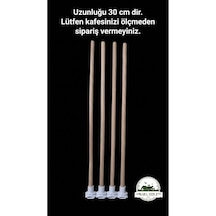 Plastik Başlıklı Kuş Tüneği, 30 Cm, 6 Adet