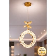 Medusa Model Gold Kaplama 3 Renk Metal Salon Mutfak Oturma Yatak Odası Modern Led Sarkıt Avize Sarı
