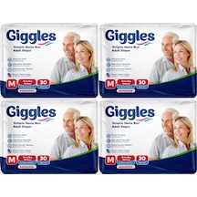 Giggles Hasta Bezi Yetişkin Bel Bantlı Tekstil Yüzey M 120 Adet M