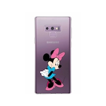 Samsung Galaxy Uyumlu Note 9 Kapak Minnie Mouse Tasarımlı Şeffaf Silikon Kılıf