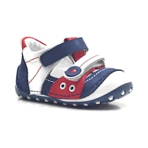 Hapshoe Hakiki Deri Lacivert Cırtlı Yazlık Ilk Adım Ayakkabı (372301013) Lacivert