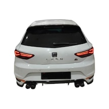 Seat Leon Aero Tampon Flap Seti Sağ + Sol Parlak Siyah