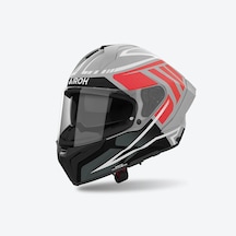 Airoh Matryx Rider Red Matt Kask Gri - Kırmızı - Siyah