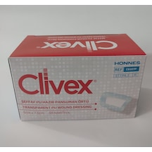 Clivex Şeffaf Pu Hazır Pansuman Örtü Pu Pad 5 CM x 7,5 CM 50 Adet