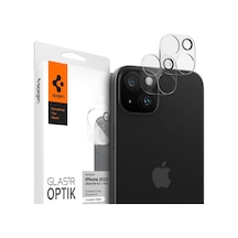 İphone 15 Plus / 15/14 Plus / 14 İle Uyumlu Kamera Lens Koruyucu Cam Glas.tr Optik 2 Adet Crystal Clear - Agl06916