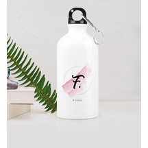 Kişiye Özel F Baş Harf Ve İsimli Metal Suluk (500 Ml.) Model 4