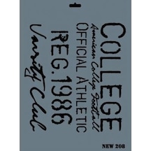 Mey İthalat Rich New Seri N-208 Stencil 35x25 Cm
