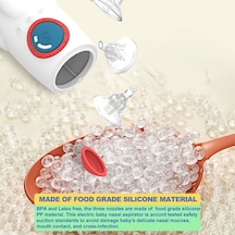 Novahub Moveevo Şirin Bebek Burun Aspiratörü: 3 Seviye Emme, Düşük Ses, Geri Akış Önleyici, Şarjlı, Led, Müzik Ve Taşıma Kılıfı/