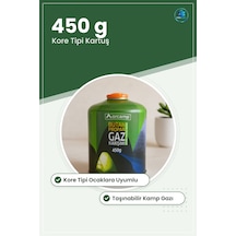Butan Propan Gaz Kartuşu 450g Kore Tipi Kamp Ocağı Gazı Taşınabil