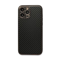 Apple İphone 13 Pro Max Kılıf Coco Karbon Silikon - Siyah Çr