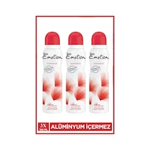 3 Adet Emotion Romance Kadın Vegan Deodorant 150 Ml Hızlı Kurur, Leke Bırakmaz