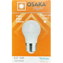 2 Adet Osaka 7w 50w Beyaz Işık E27 Duylu Kalın Duy Led Ampul