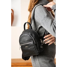 Just Polo Günlük Kombinlere Uygun Kadın Orijinal Siyah Yeni Sezon Şık Sırt Çantası Shopper