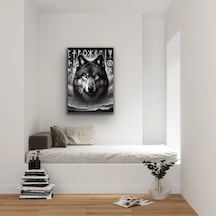 Bezos Asil Kurt Kanvas Tablo 70x100cm Bty Çok Renkli