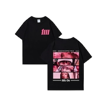 Flood Of Style Tour Moo Tur Benim Con Moda Grafik T-shirt Adam Kadın Yüksek Kaliteli T-shirt Sıfır Yaka Siyah