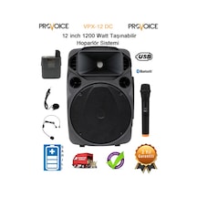 Provoice Vpx-12 Dc 12 Inch 1200 Watt Taşınabilir Hoparlör Sistemi