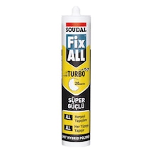 Soudal Fix All Turbo Hızlı V Süper Güçlü Yapıştırıcı 290 Ml Beyaz Beyaz
