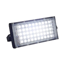 Geeroyoo 50w Rgb Led Dış Mekan Aydınlatma Projektörü, Ip66 Su Geçirmez, 6500k Soğuk Beyaz, Ac220v Serin Beyaz