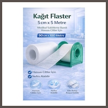 Bezos Kağıt Flaster 5 Cm X 5 M Medikal Sabitleme Bandı Hassas Ciltler İçin 1 Adet Nxrlvng