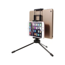 Butu Çok Fonksiyonlu Mini Metal Tripod + İphone İpad Samsung Akıllı Telefon Tabletleri İçin Çift Kelepçe