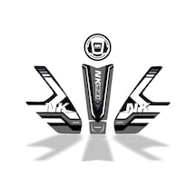 250 Nk 2023 Uyumlu Deeb Model X Tank Pad Set Siyah Beyaz